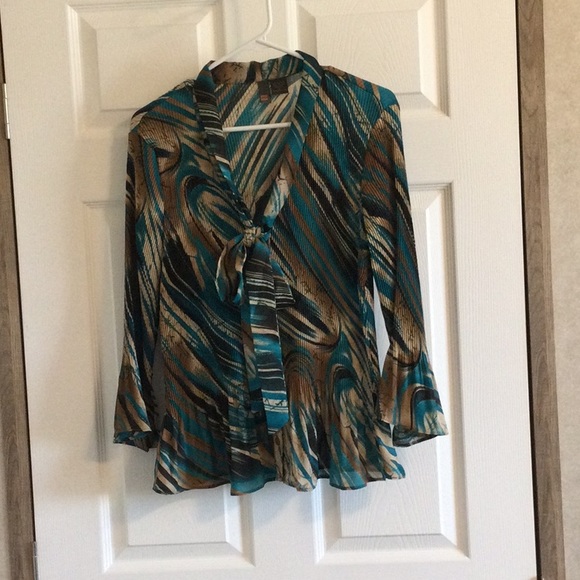 SereNade Tops - Dressy Blouse With Bow In Front